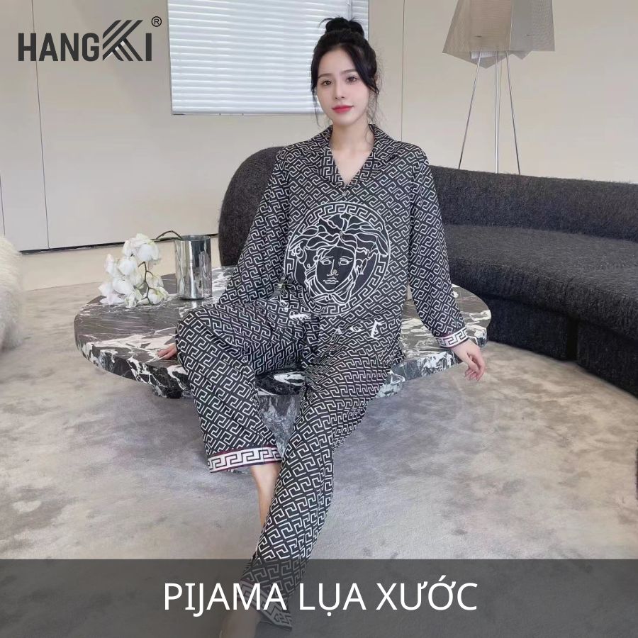 pijama lụa xước
