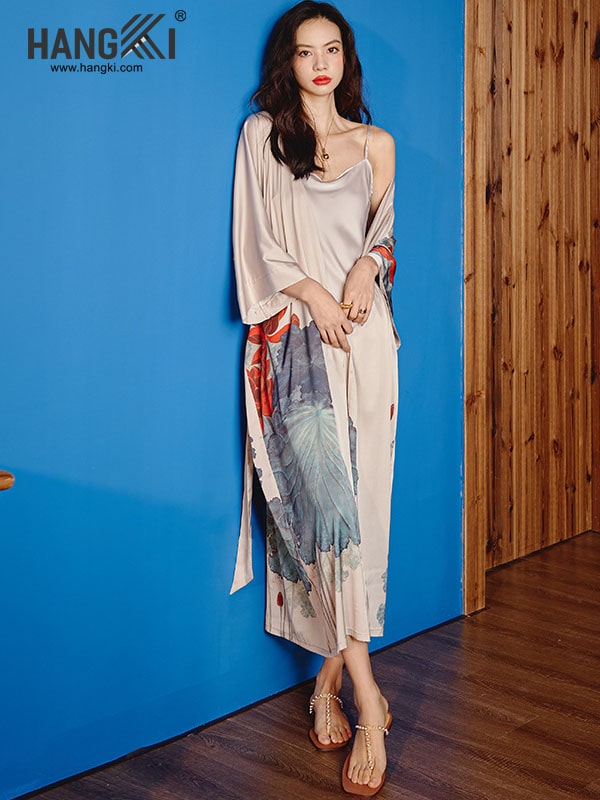 VCHG03 - Áo Choàng Lụa Ngủ
