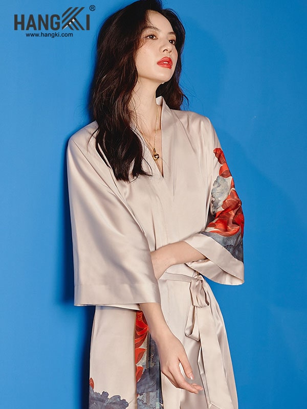 VCHG03 - Áo Choàng Lụa Ngủ