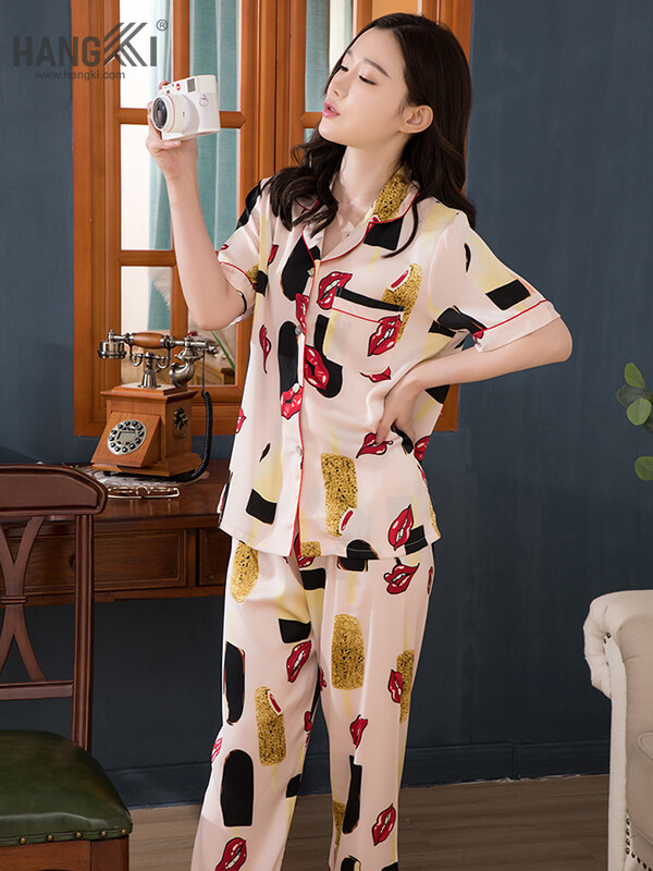 DD222 – Pijama Nữ Tay Ngắn Quần Dài