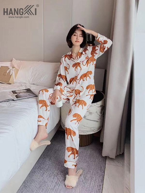 DD264 – Pijama Lụa Dài Tay