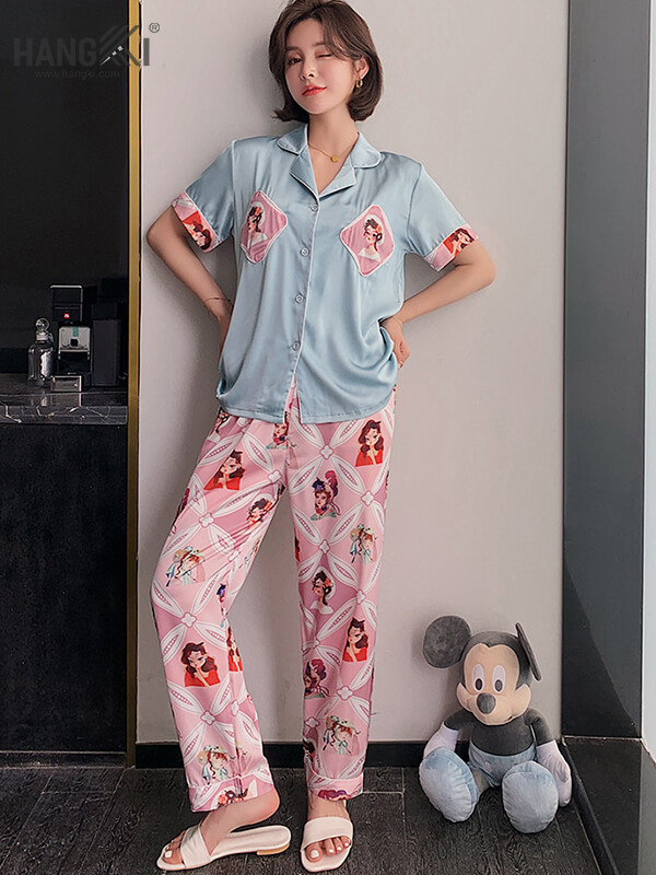 DD222 – Pijama Nữ Tay Ngắn Quần Dài