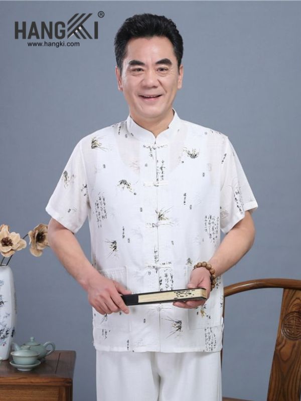 TC55 - Bộ Cổ Tàu Nam Tay Cộc Quần Dài
