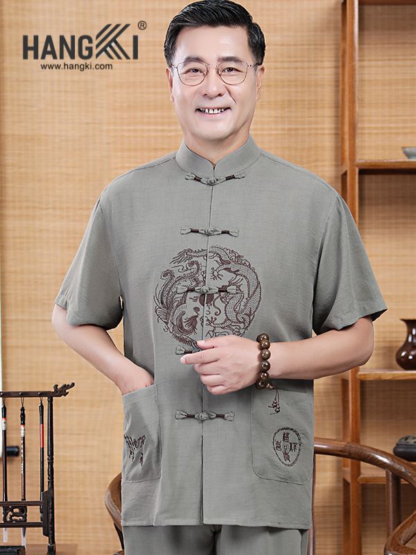 TC58 - Bộ Cổ Tàu Nam Tay Cộc Quần Dài