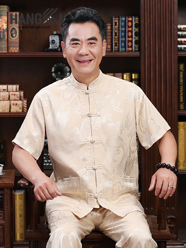 TC59 - Bộ Cổ Tàu Nam Tay Cộc Quần Dài