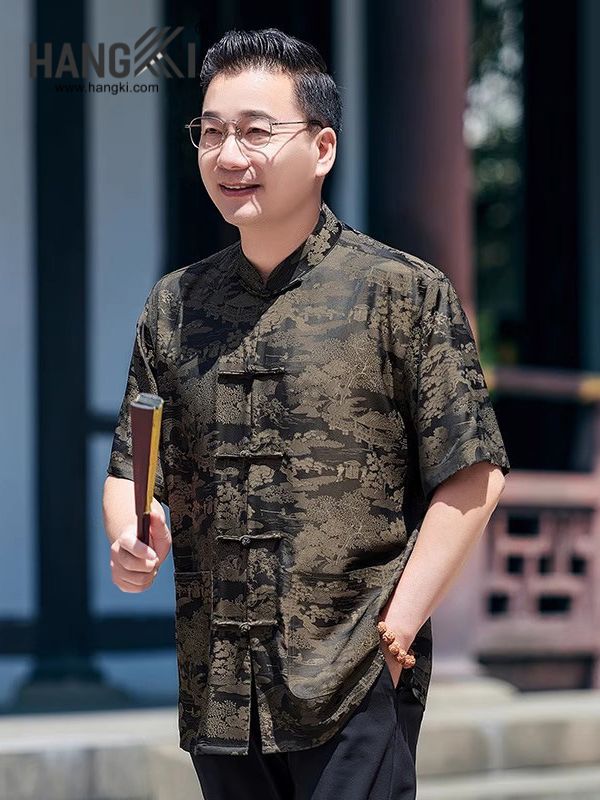 TC94 - Bộ Cổ Tàu Nam Tay Cộc Quần Dài