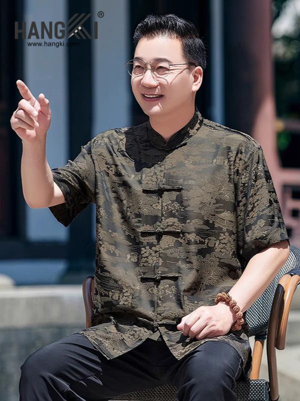 TC94 - Bộ Cổ Tàu Nam Tay Cộc Quần Dài