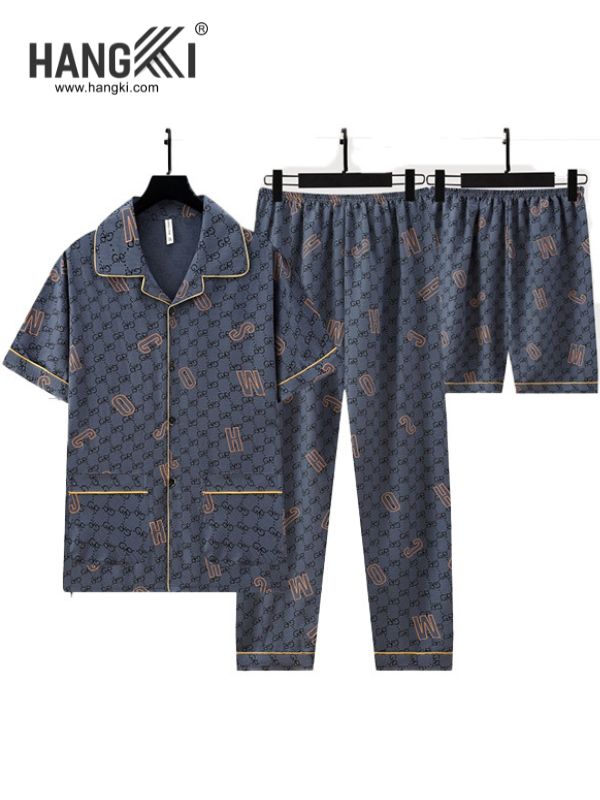 TC102 - Đồ Ngủ Pijama Nam Tay Cộc Quần Dài&nbsp;Cotton