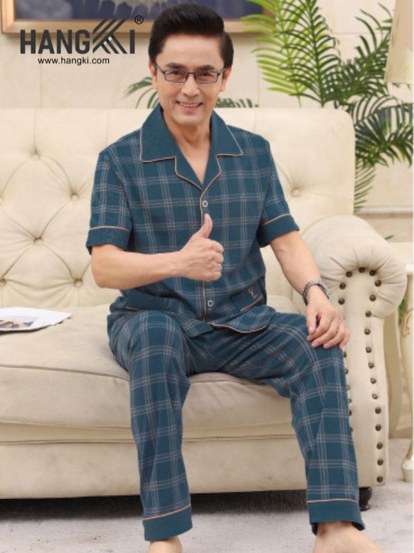 TC103 - Đồ Ngủ Pijama Nam Tay Cộc Quần Dài&nbsp;Cotton