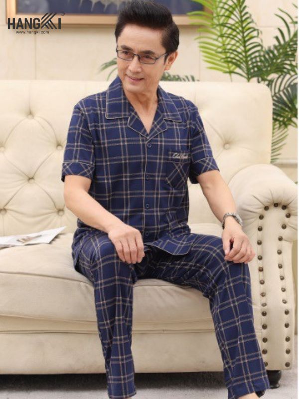 TC31 - Đồ Ngủ Pijama Nam Tay Cộc Quần Dài&nbsp;Cotton