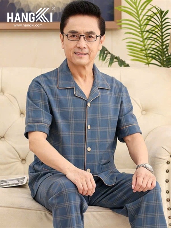 TC32 - Đồ Ngủ Pijama Nam Tay Cộc Quần Dài&nbsp;Cotton