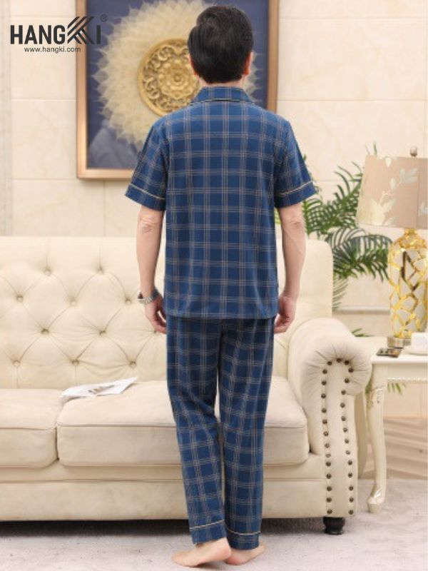 TC35 - Đồ Ngủ Pijama Nam Tay Cộc Quần Dài&nbsp;Cotton