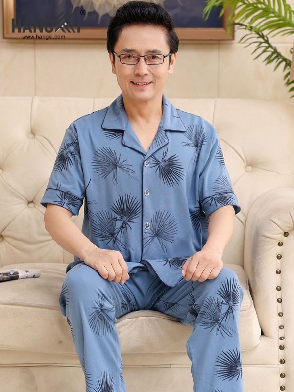 TC37 - Đồ Ngủ Pijama Nam Tay Cộc Quần Dài&nbsp;Cotton
