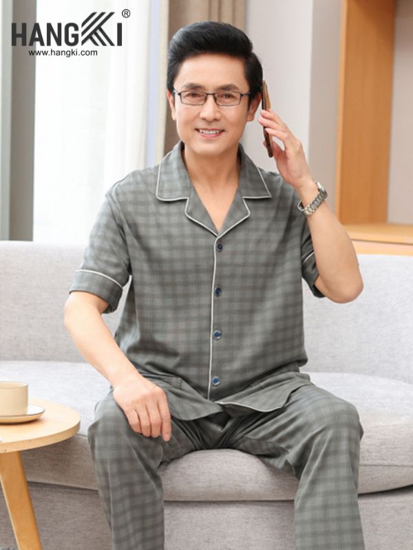 TC62 - Đồ Ngủ Pijama Nam Tay Cộc Quần Dài&nbsp;Cotton