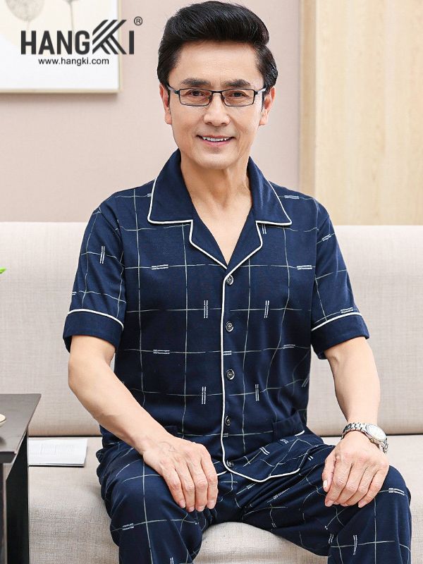 TC63 - Đồ Ngủ Pijama Nam Tay Cộc Quần Dài&nbsp;Cotton