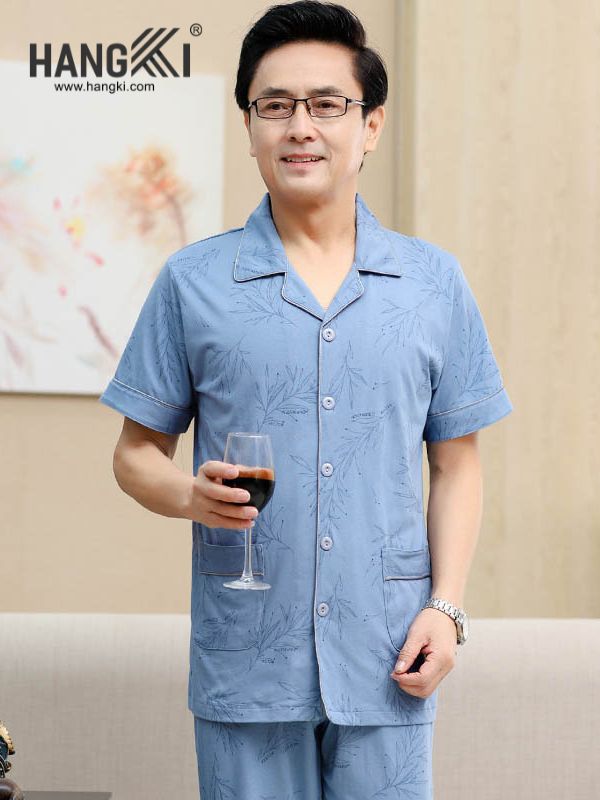 TC64 - Đồ Ngủ Pijama Nam Tay Cộc Quần Dài&nbsp;Cotton