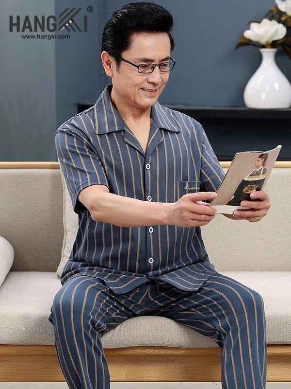 TC66 - Đồ Ngủ Pijama Nam Tay Cộc Quần Dài&nbsp;Cotton