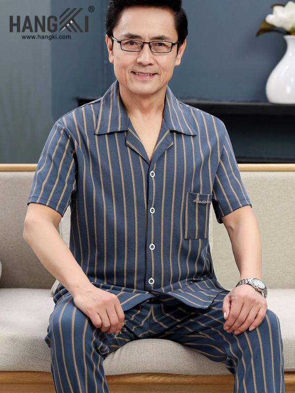 TC66 - Đồ Ngủ Pijama Nam Tay Cộc Quần Dài&nbsp;Cotton