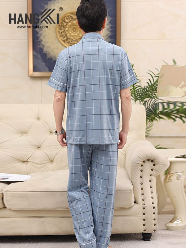 TC68 - Đồ Ngủ Pijama Nam Tay Cộc Quần Dài&nbsp;Cotton