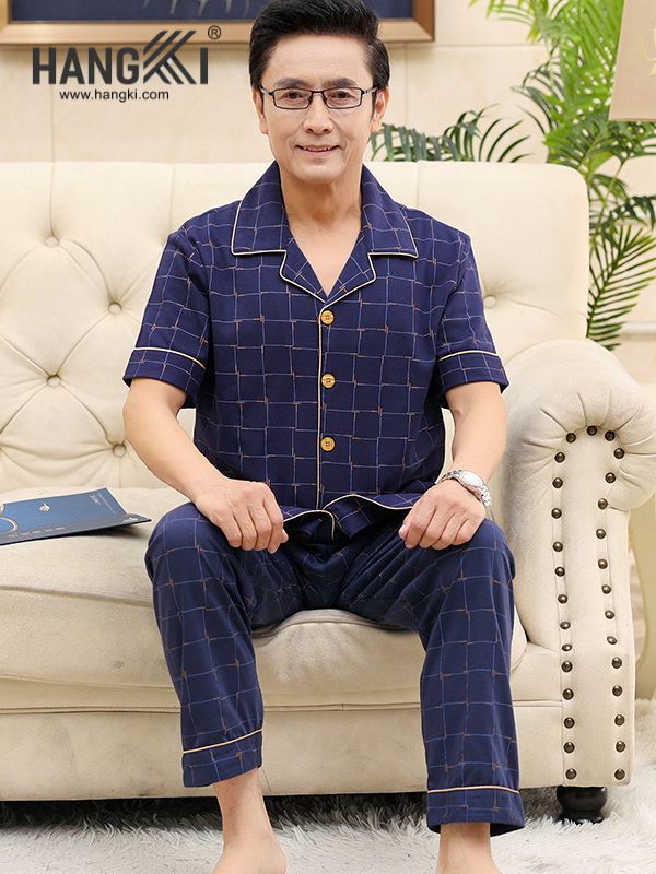 TC71 - Đồ Ngủ Pijama Nam Tay Cộc Quần Dài&nbsp;Cotton