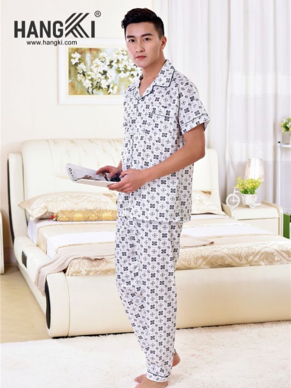 TC78 - Đồ Ngủ Pijama Nam Tay Cộc Quần Dài&nbsp;Cotton