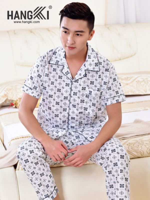 TC78 - Đồ Ngủ Pijama Nam Tay Cộc Quần Dài&nbsp;Cotton