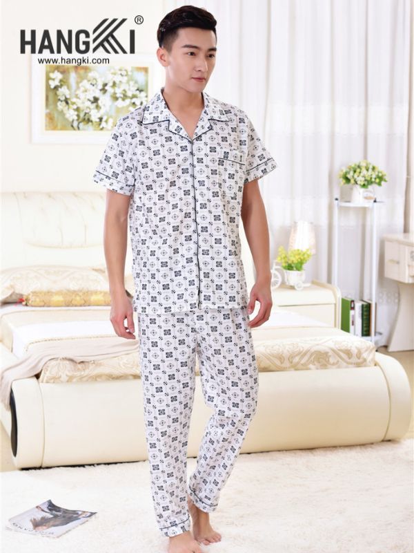 TC78 - Đồ Ngủ Pijama Nam Tay Cộc Quần Dài&nbsp;Cotton