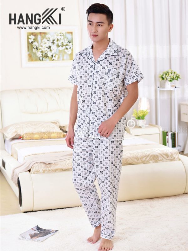 TC78 - Đồ Ngủ Pijama Nam Tay Cộc Quần Dài&nbsp;Cotton