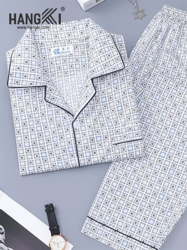 TC79 - Đồ Ngủ Pijama Nam Tay Cộc Quần Dài&nbsp;Cotton