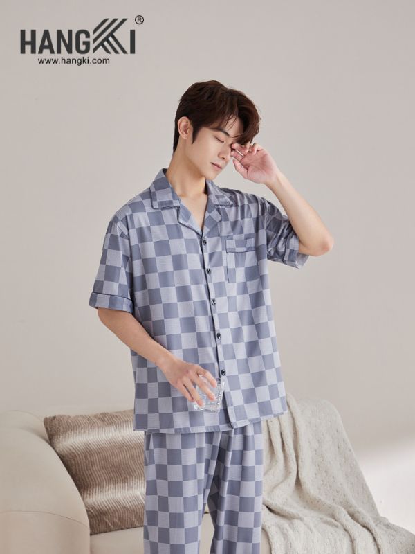 TC99 - Đồ Ngủ Pijama Nam Tay Cộc Quần Dài&nbsp;Cotton
