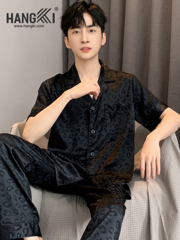 TC01 - Đồ Ngủ Pijama Nam Tay Cộc Quần Dài Lụa