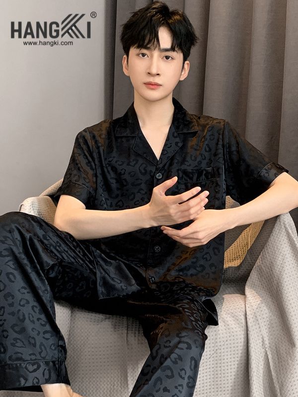TC01 - Đồ Ngủ Pijama Nam Tay Cộc Quần Dài Lụa