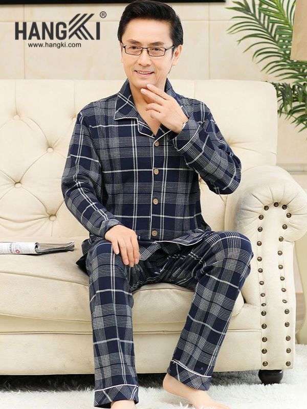 TD119 - Đồ Ngủ Pijama Nam Tay Dài Quần Dài Cotton