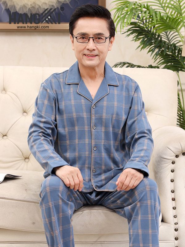 TD129 - Đồ Ngủ Pijama Nam Tay Dài Quần Dài Cotton