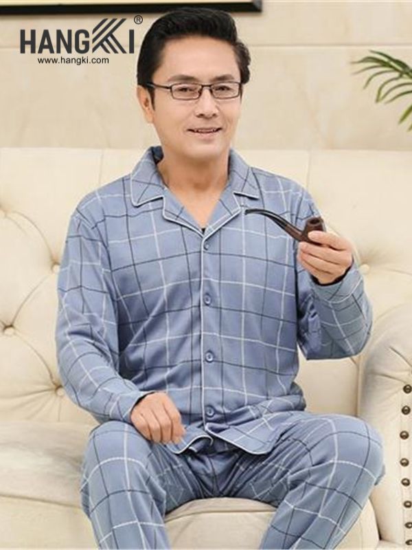 TD171 - Đồ Ngủ Pijama Nam Tay Dài Quần Dài Cotton