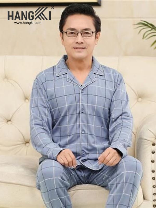 TD171 - Đồ Ngủ Pijama Nam Tay Dài Quần Dài Cotton