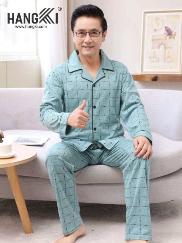 TD174 - Đồ Ngủ Pijama Nam Tay Dài Quần Dài Cotton