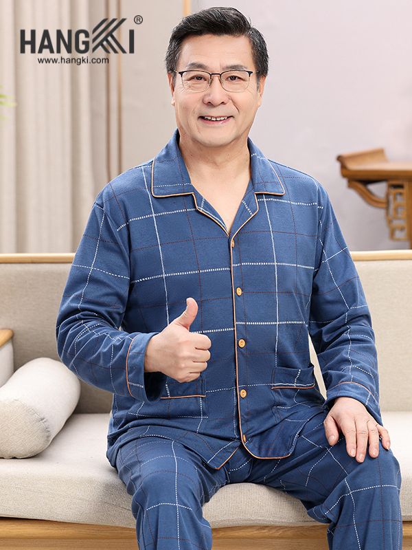 TD175 - Đồ Ngủ Pijama Nam Tay Dài Quần Dài Cotton
