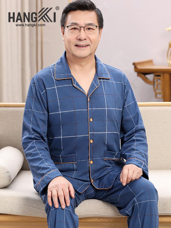 TD175 - Đồ Ngủ Pijama Nam Tay Dài Quần Dài Cotton