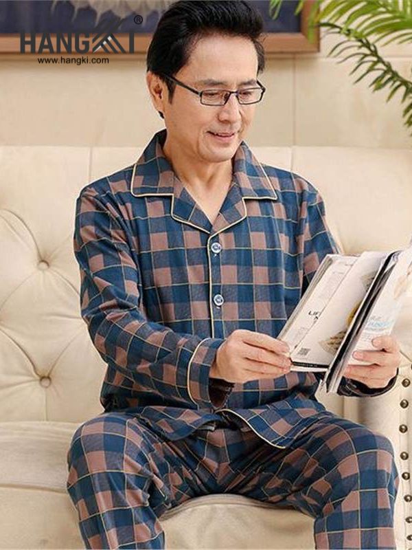 TD177 - Đồ Ngủ Pijama Nam Tay Dài Quần Dài Cotton
