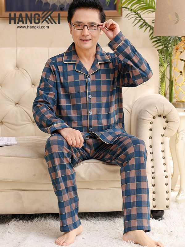 TD177 - Đồ Ngủ Pijama Nam Tay Dài Quần Dài Cotton