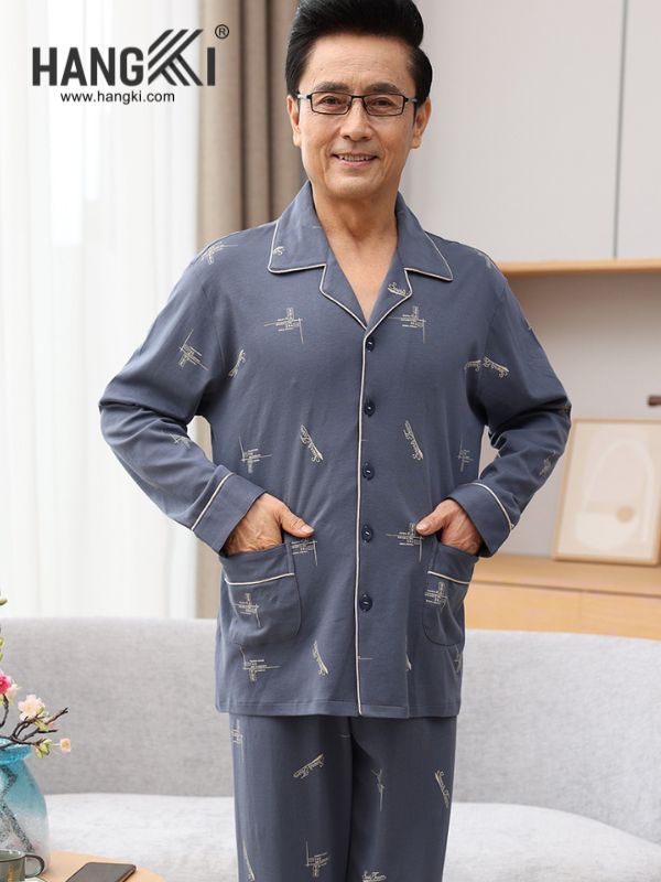 TD180 - Đồ Ngủ Pijama Nam Tay Dài Quần Dài Cotton