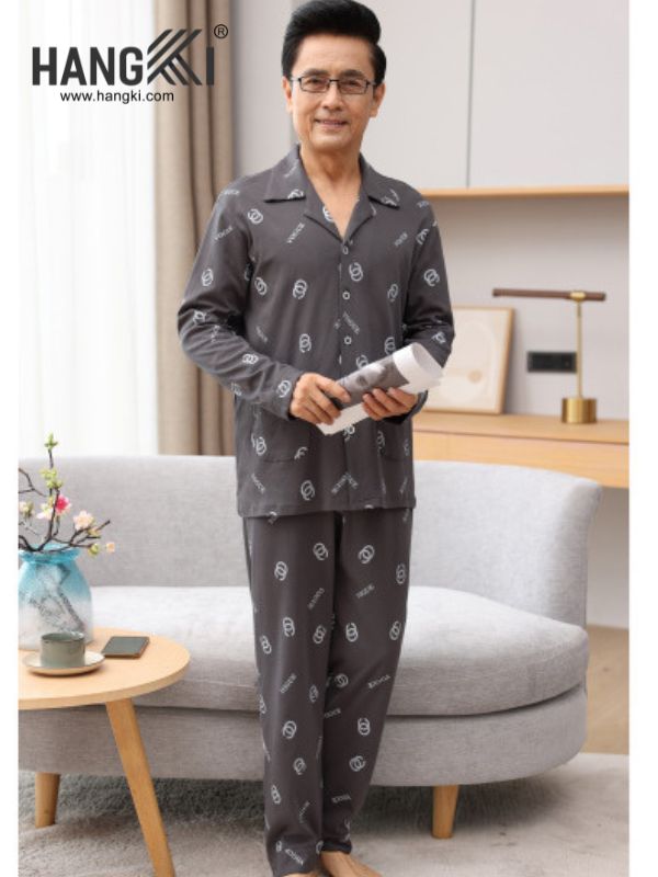 TD181 - Đồ Ngủ Pijama Nam Tay Dài Quần Dài Cotton
