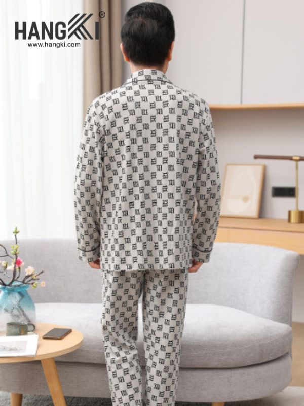 TD182 - Đồ Ngủ Pijama Nam Tay Dài Quần Dài Cotton