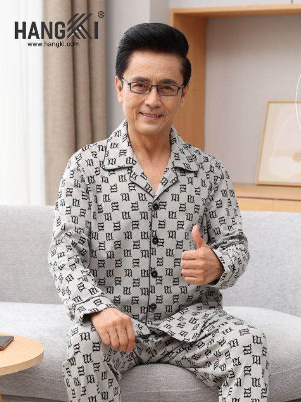 TD182 - Đồ Ngủ Pijama Nam Tay Dài Quần Dài Cotton