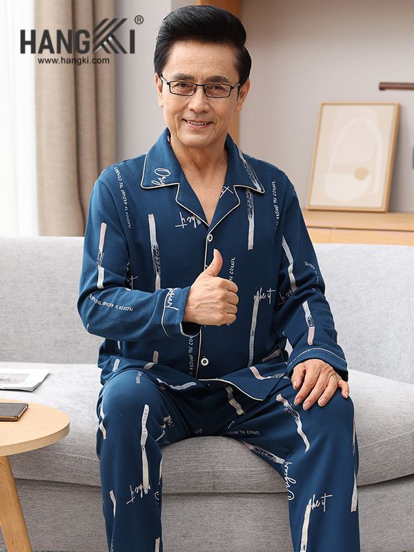 TD183 - Đồ Ngủ Pijama Nam Tay Dài Quần Dài Cotton