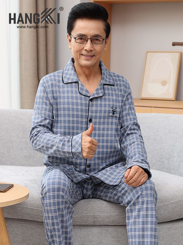 TD184 - Đồ Ngủ Pijama Nam Tay Dài Quần Dài Cotton