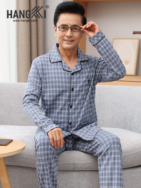 TD184 - Đồ Ngủ Pijama Nam Tay Dài Quần Dài Cotton