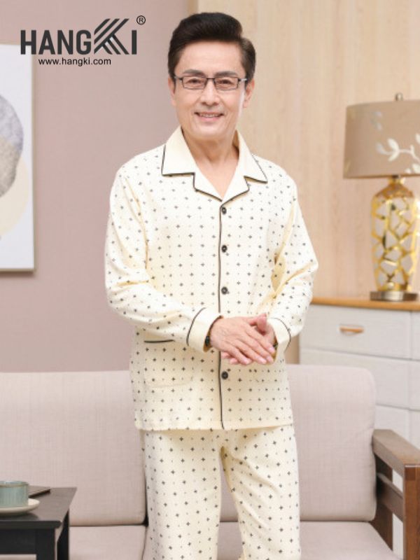 TD189 - Đồ Ngủ Pijama Nam Tay Dài Quần Dài Cotton