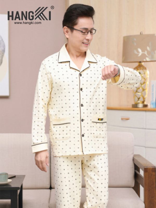 TD189 - Đồ Ngủ Pijama Nam Tay Dài Quần Dài Cotton